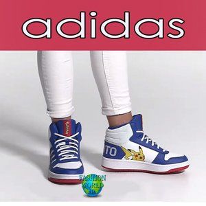 RARE adidas KIDS POKEMON HOOPS 2.0 MID SIZES 5 & 6 SHOES/SNEAKERS FW3167 NEW